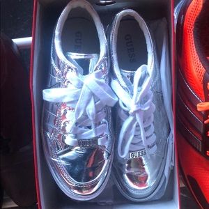 Guess silver shoes